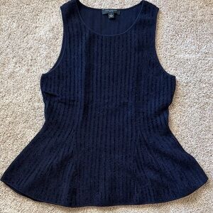 Ann Taylor Midnight Blue Sleeveless Top